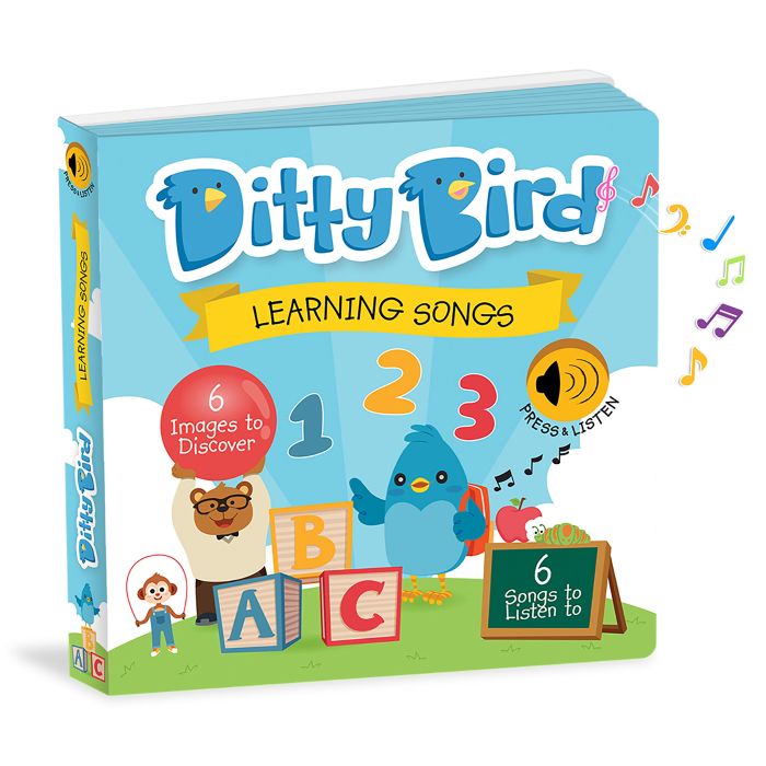 Ditty Bird Learning Songs Multi-Coloured 16x2x16cm