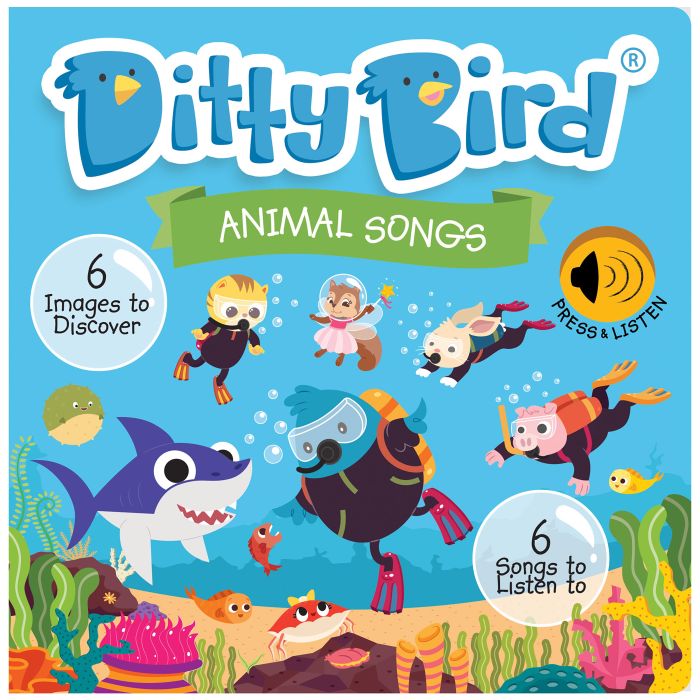 Ditty Bird Animal Songs Multi-Coloured 16x2x16cm