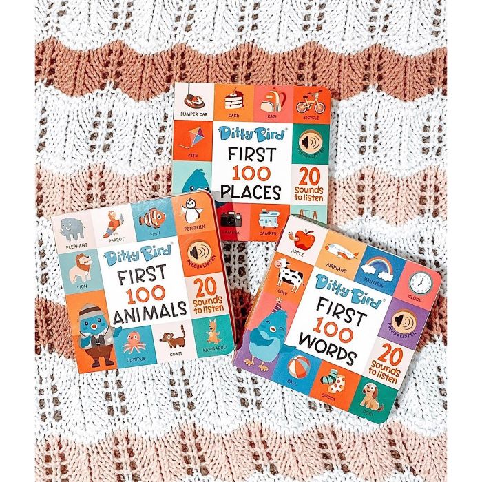 Ditty Bird First 100 Words Multi-Coloured 16x2x16cm