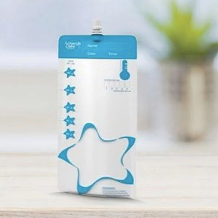 Cherub Baby THERMOSENSOR RE-USABLE BREAST MILK STORAGE BAGS 50 USES / 10 PACK