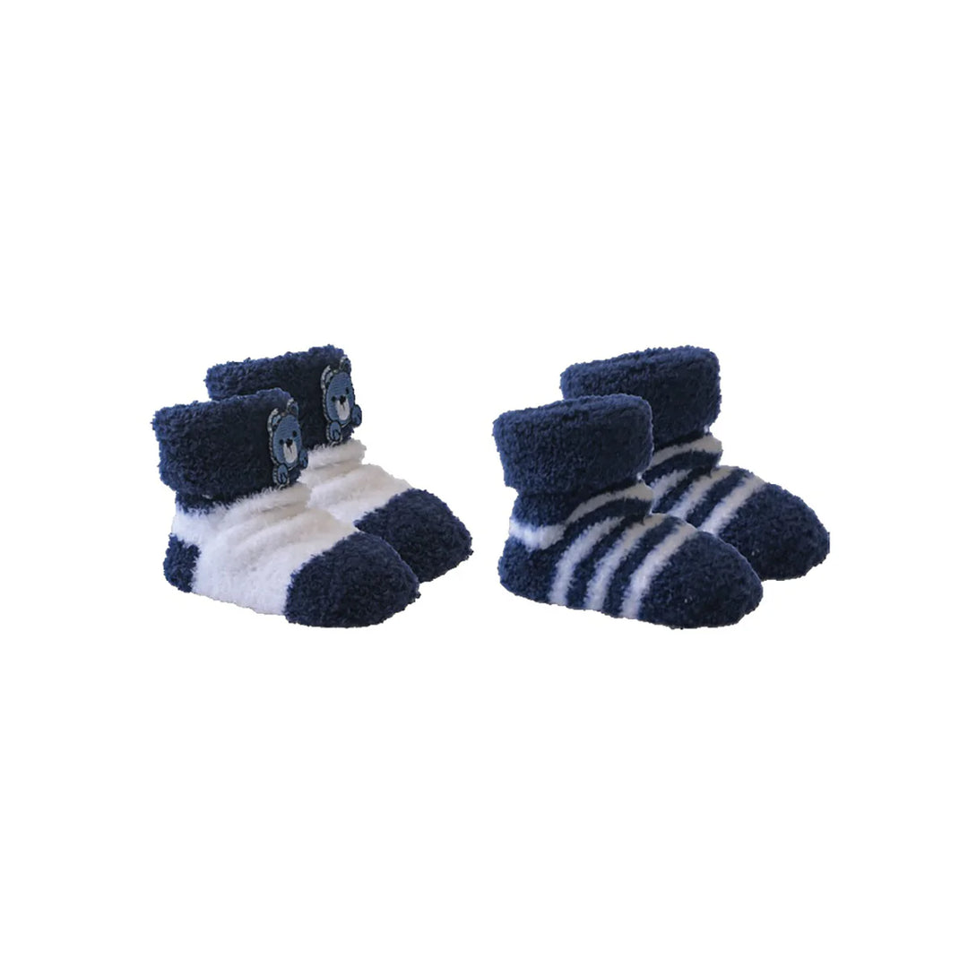 Playette 2 Pack Chenille Bootie Socks - Navy(1328533)
