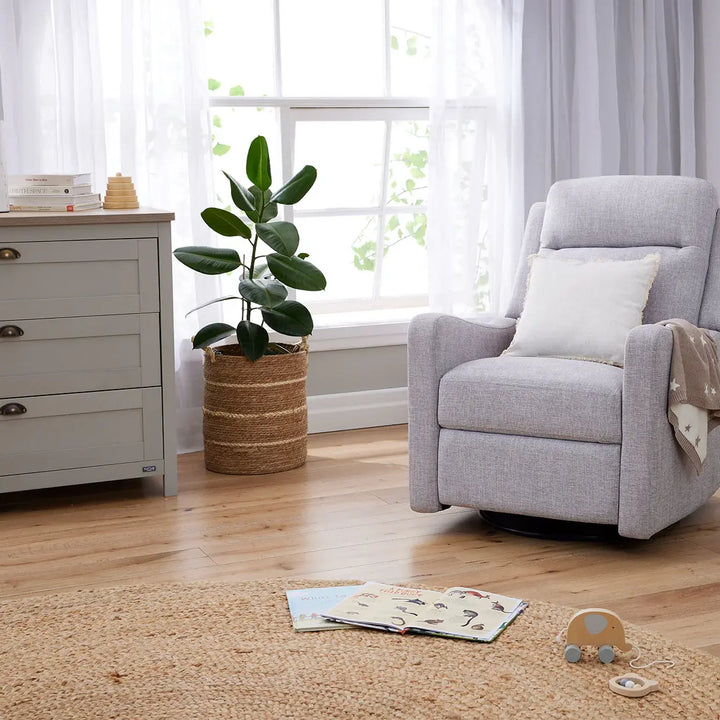Il Tutto Henry Electric Recliner Glider Chair with USB - Pure Grey