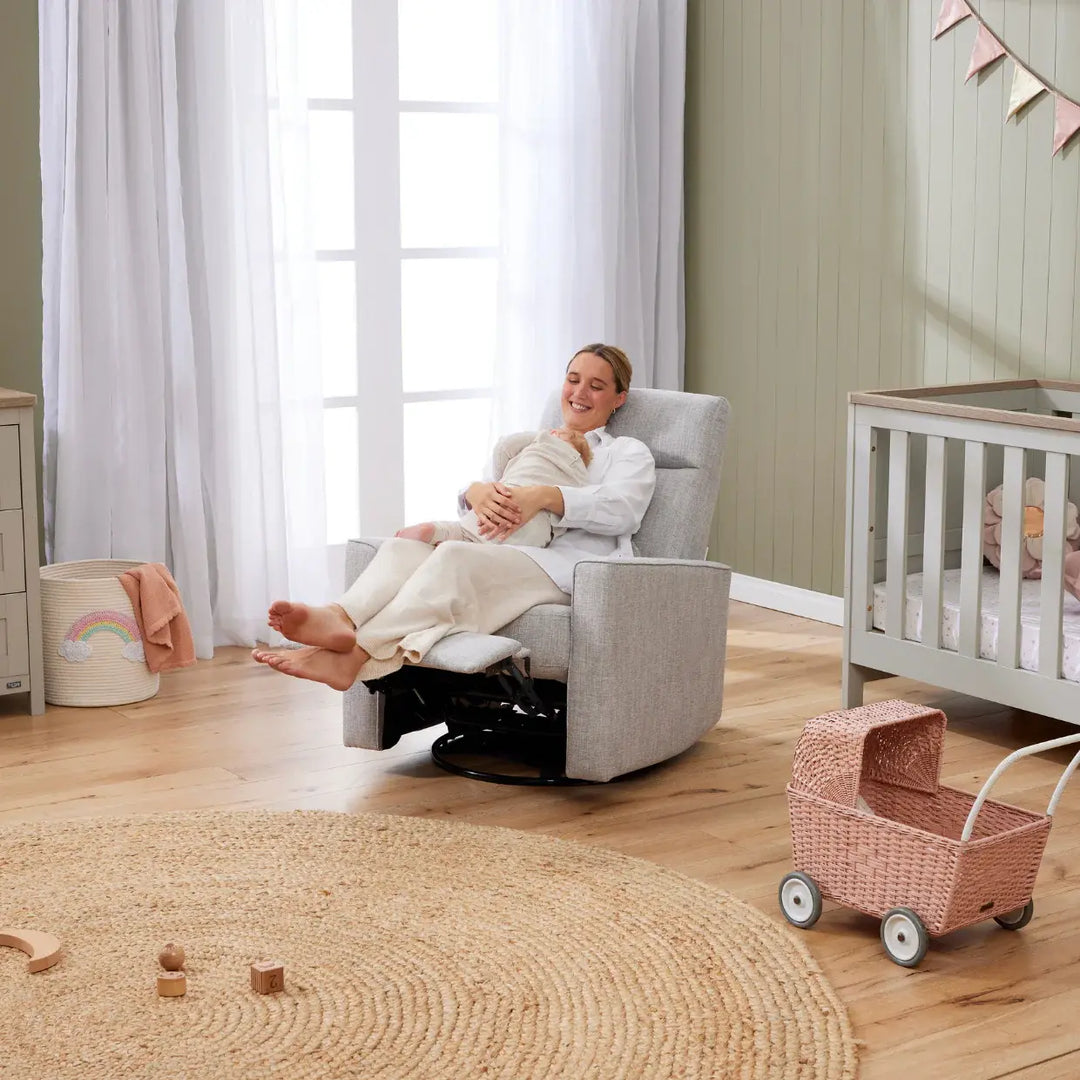 Il Tutto Paige Recliner Glider Chair - Pure Grey