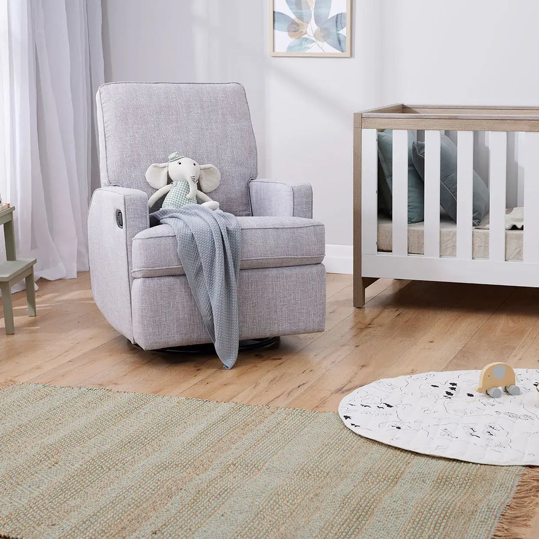 Il Tutto Quinn Recliner Glider Chair - Pure Grey