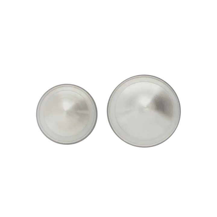 NEW BEGINNINGS SILVER NURSING CUPS 55mm (L) 2pk