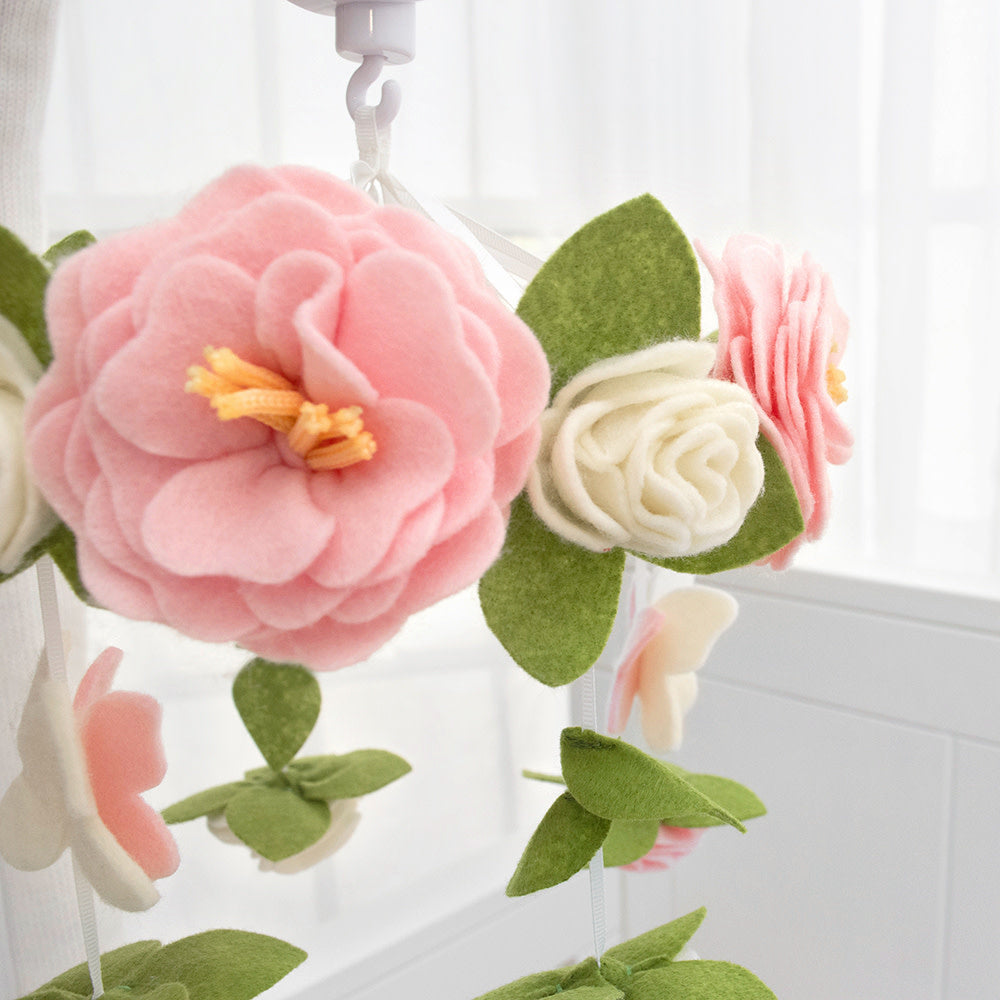 Living Textiles Musical Mobile Set-Butterfly Garden