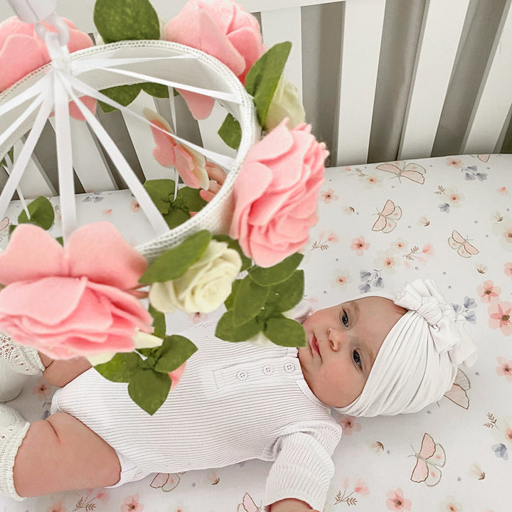 Living Textiles Musical Mobile Set-Butterfly Garden