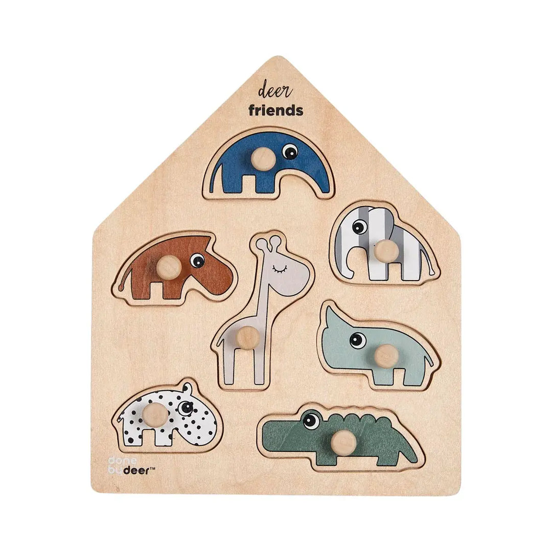 Done by Deer Peg puzzle Deer friends 7 piece