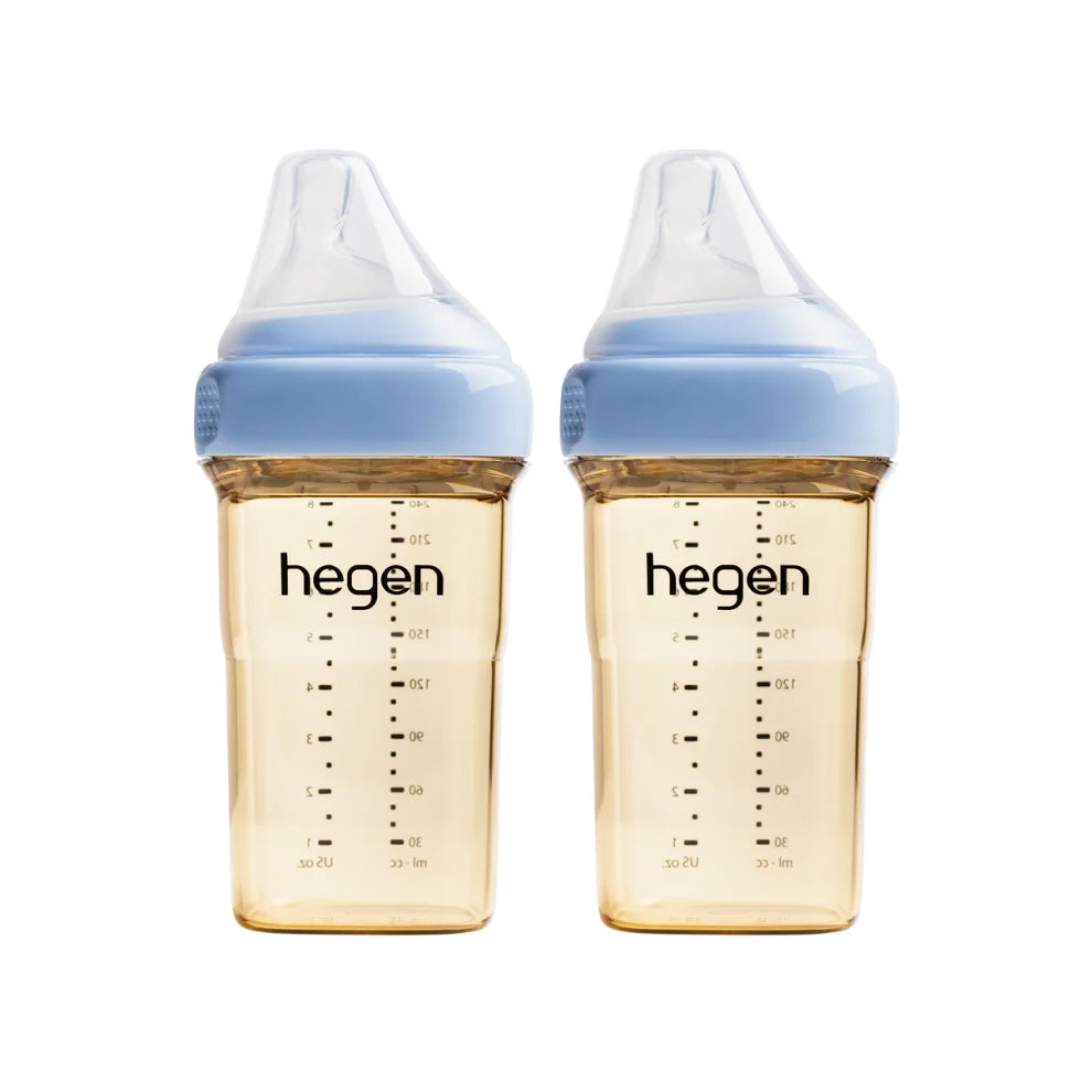 Hegen PCTO™ 240ml/8oz Feeding Bottle PPSU (2-pack) Blue – Whole Bubs