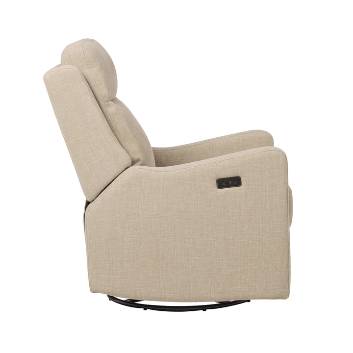 Il Tutto Henry Electric Recliner Glider Chair with USB in Latté