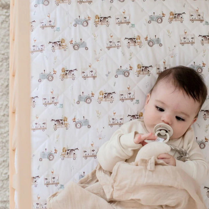 Bambella Designs Waterproof Cot Sheet | Oakwood Farm