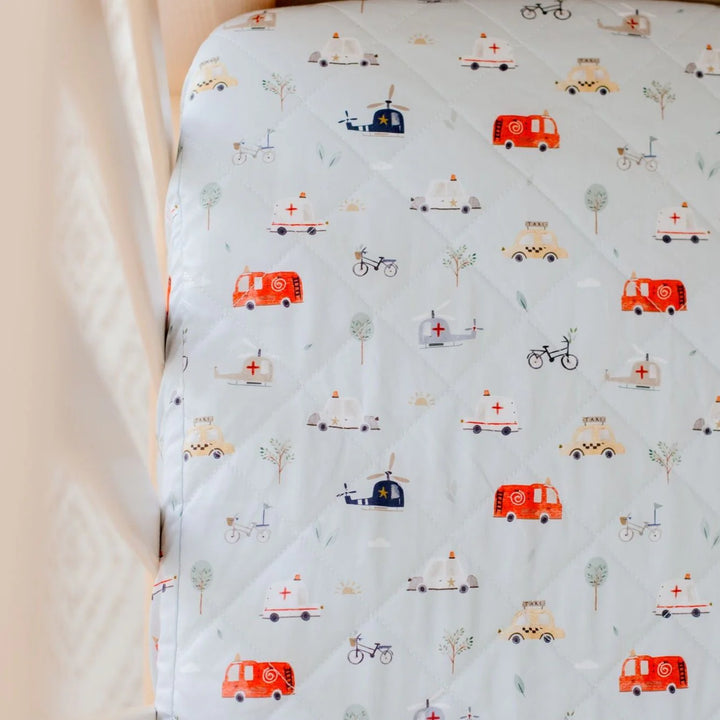 Bambella Designs Waterproof Cot Sheet | Things That Go