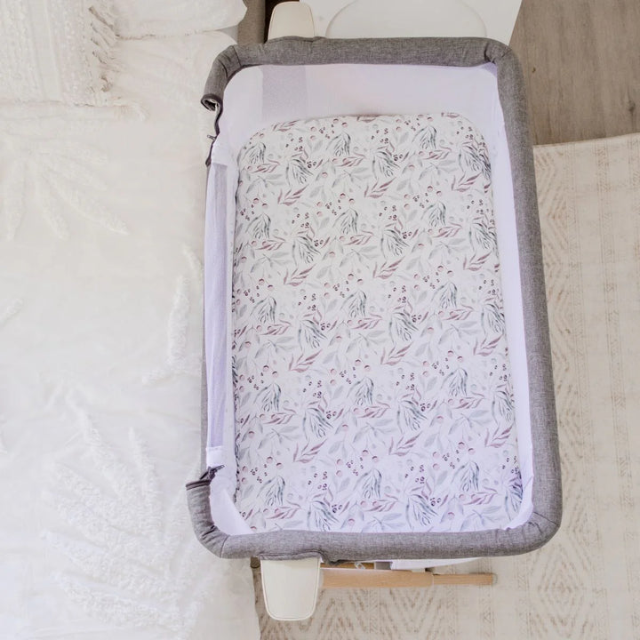 Bambella Designs Co-Sleeper Fitted Waterproof Sheet | Botanical