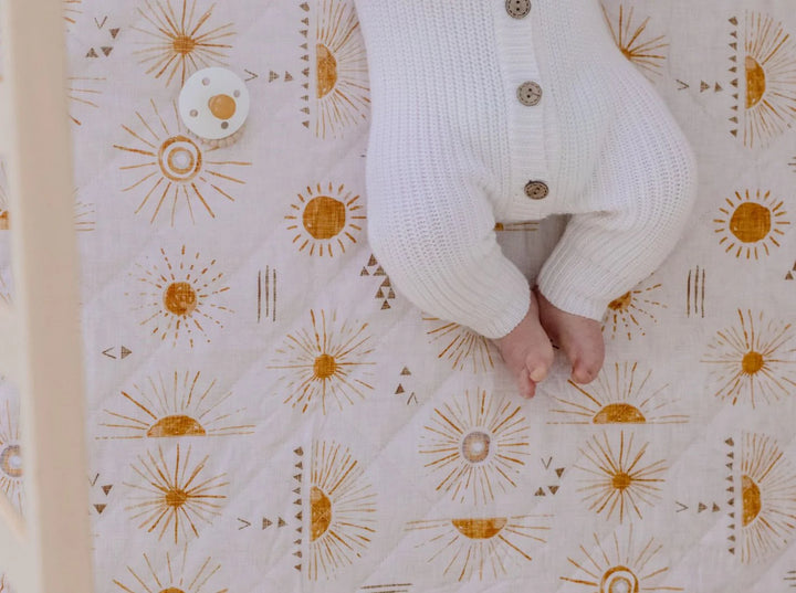Bambella Designs Waterproof Cot Sheet | Bohemian Sunshine
