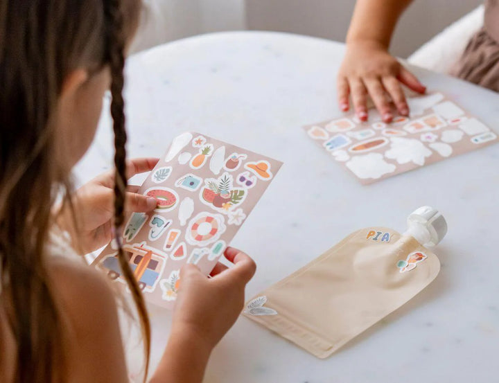 Cherub Baby ON THE GO REUSABLE FOOD STORAGE POUCH 150ML 5PK - BIG EXPLORER