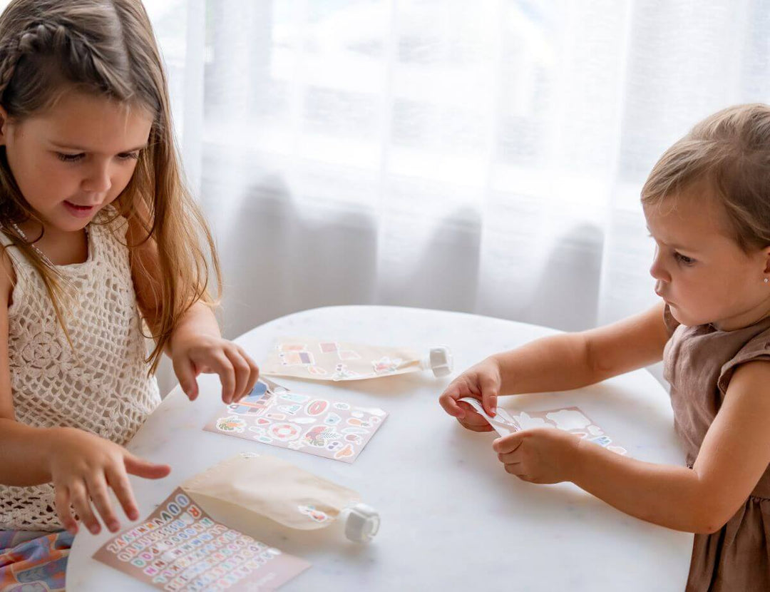 Cherub Baby ON THE GO REUSABLE FOOD STORAGE POUCH 150ML 5PK - SUMMER VIBES