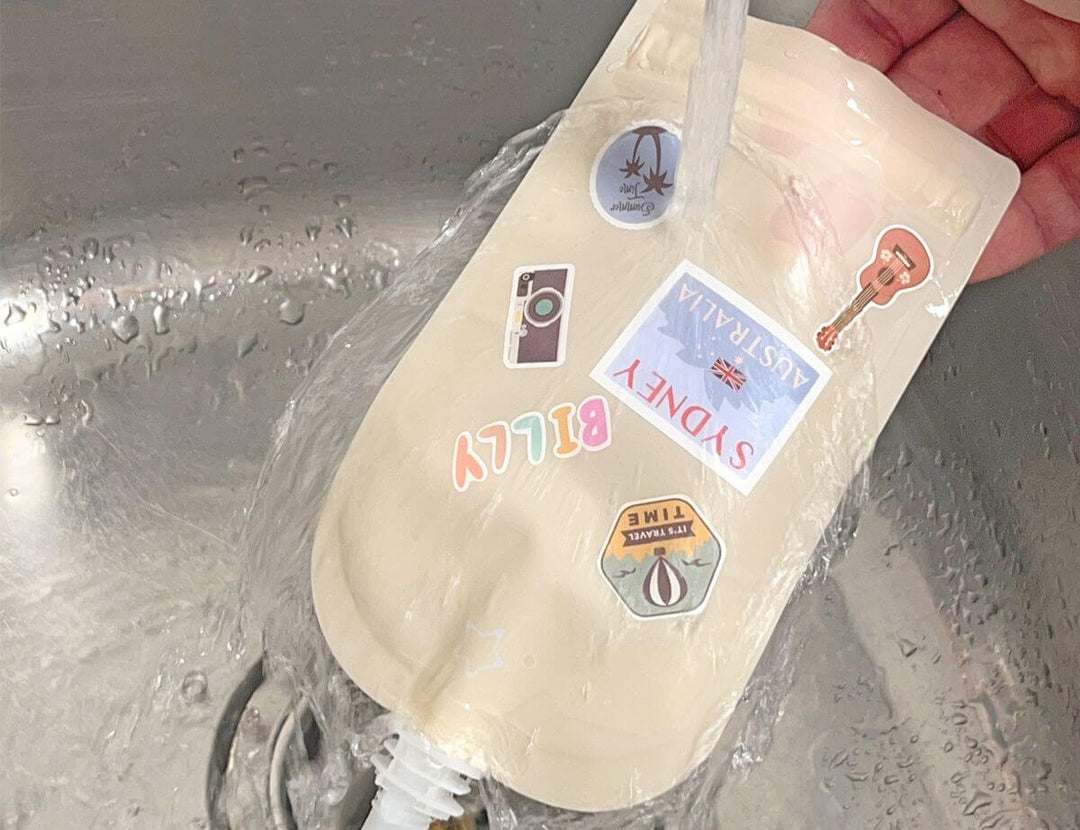 Cherub Baby ON THE GO REUSABLE FOOD STORAGE POUCH 150ML 5PK - SUMMER VIBES