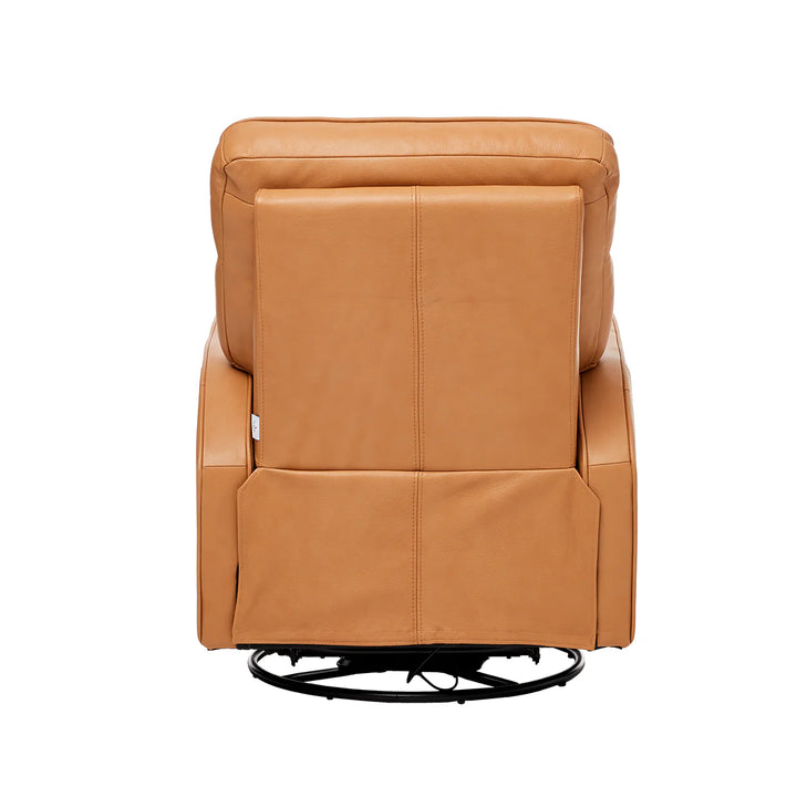 iL Tutto Leo Electric Glider Recliner in Tan Leather