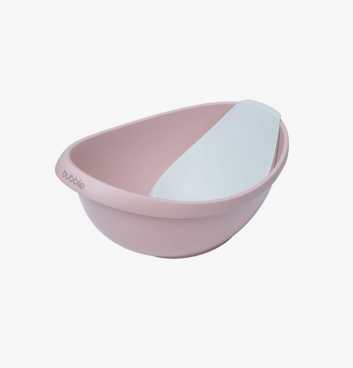 Bubble Cuddle Bath with Newborn Support Insert - Cashmere Pink