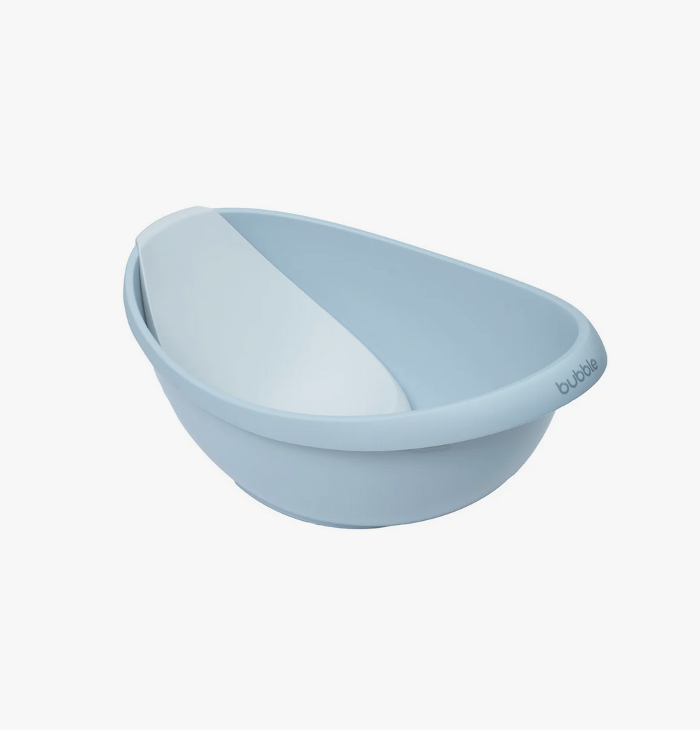 Bubble Cuddle Bath with Newborn Support Insert - Cashmere Blue