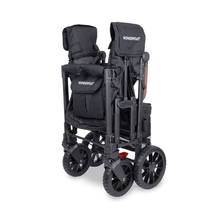 Wonderfold W2 Luxe Pro Stroller Wagon - Jet Black