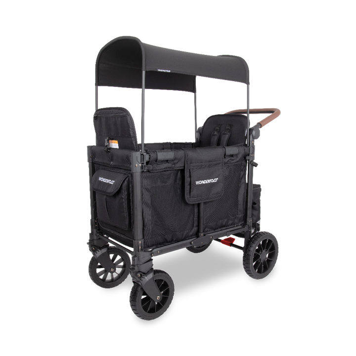 Wonderfold W2 Luxe Pro Stroller Wagon - Jet Black