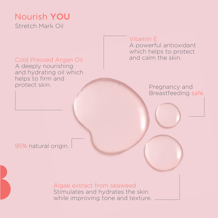 Bheue Nourish YOU. Stretch Mark Oil