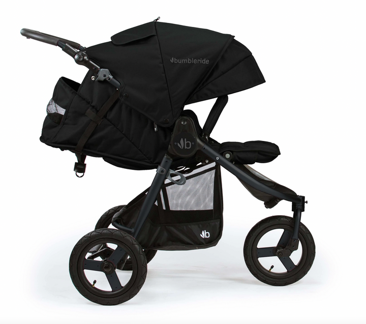 Bumbleride Indie 3 wheel stroller-Black with Matt Black Frame(Townsville Store Ex-Display)