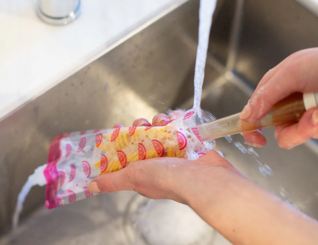 Cherub Baby ON THE GO REUSABLE FOOD POUCH MINIS (120ML) - NEON MELON & HOT PINEAPPLE 10PK