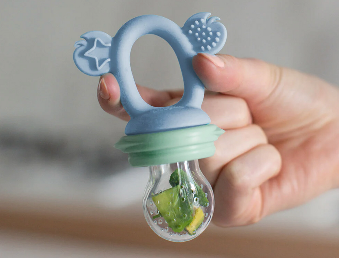 Cherub Baby SILICONE FRESH FOOD FEEDER - CERULEAN/SAGE