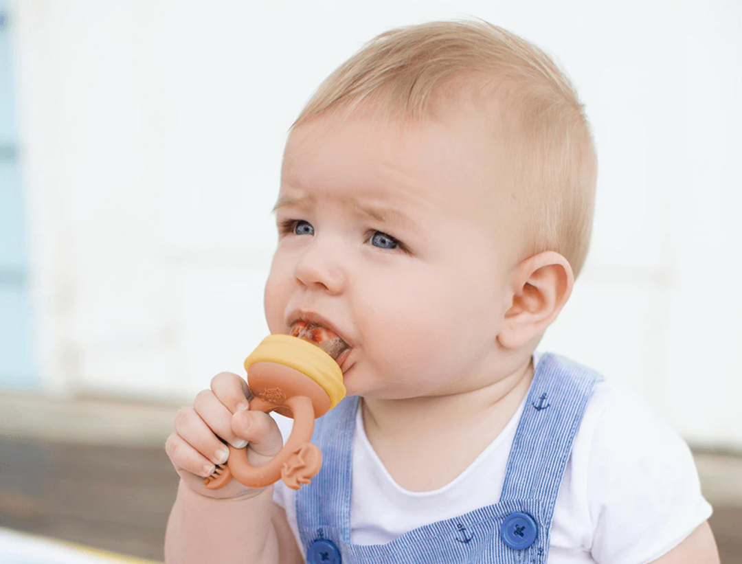 Cherub Baby SILICONE FRESH FOOD FEEDER - MIMOSA / CARAMEL