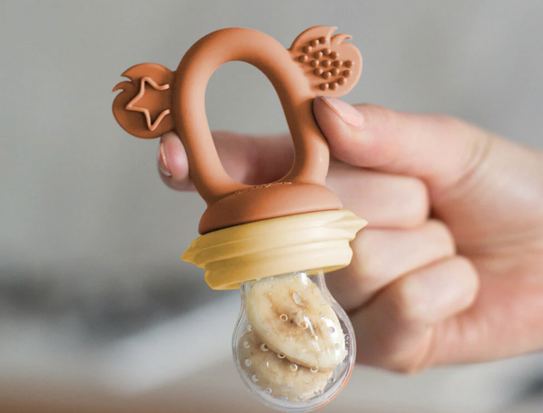 Cherub Baby SILICONE FRESH FOOD FEEDER - MIMOSA / CARAMEL
