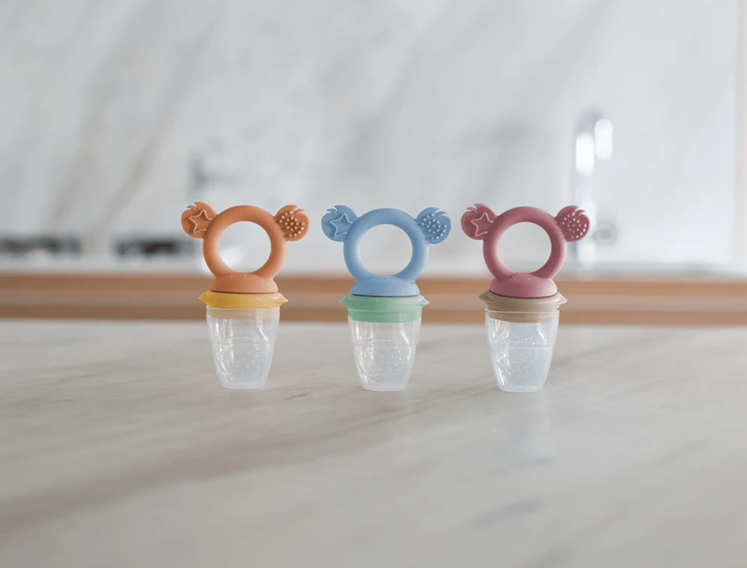 Cherub Baby SILICONE FRESH FOOD FEEDER - MIMOSA / CARAMEL