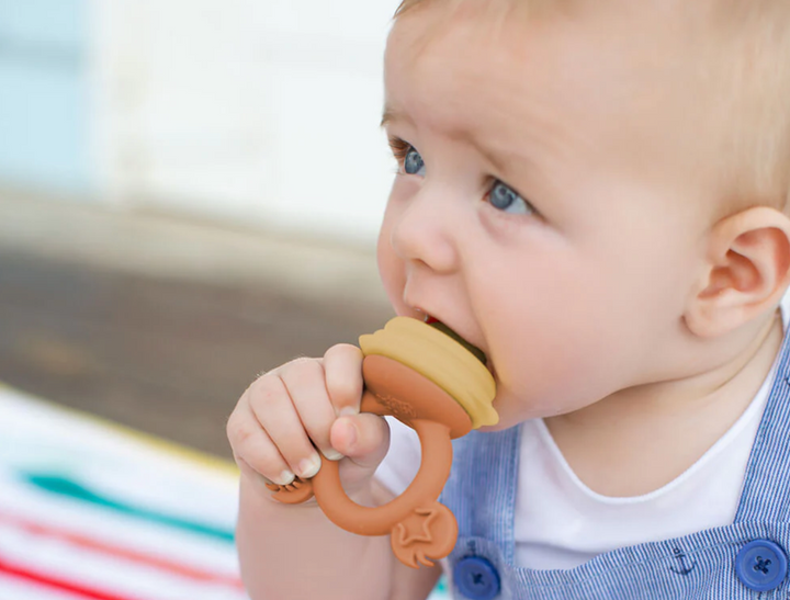 Cherub Baby SILICONE FRESH FOOD FEEDER - MIMOSA / CARAMEL