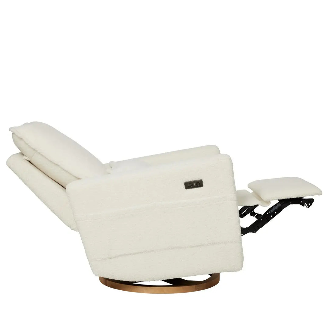 Il Tutto Frankie Electric Recliner/Glider Chair - Coconut Teddy