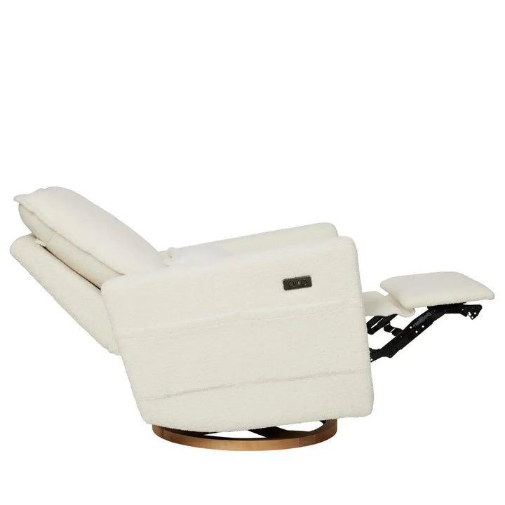 Il Tutto Frankie Electric Recliner/Glider Chair - Coconut Teddy