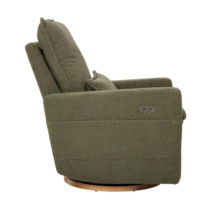 Il Tutto Frankie Electric Recliner/Glider Chair - Olive Teddy
