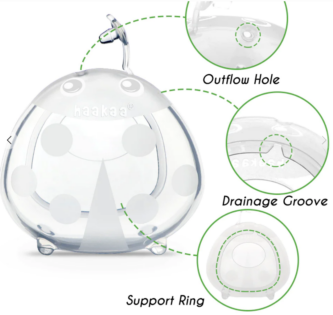 Haakaa Silicone Ladybug Milk Collector(2.5oz/75ml) 2pk