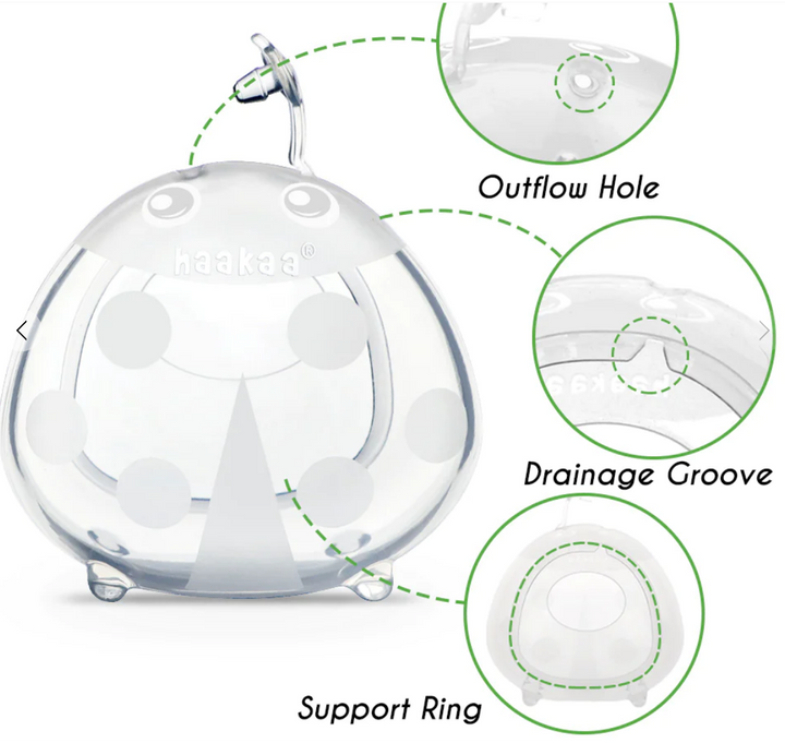 Haakaa Silicone Ladybug Milk Collector(2.5oz/75ml) 2pk