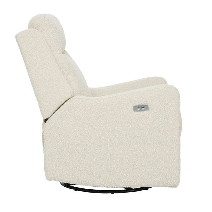 Il Tutto Henry Electric Recliner Glider Chair with USB - Vanilla Bouclé