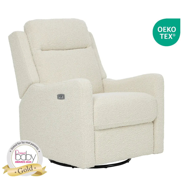 Il Tutto Henry Electric Recliner Glider Chair with USB - Vanilla Bouclé
