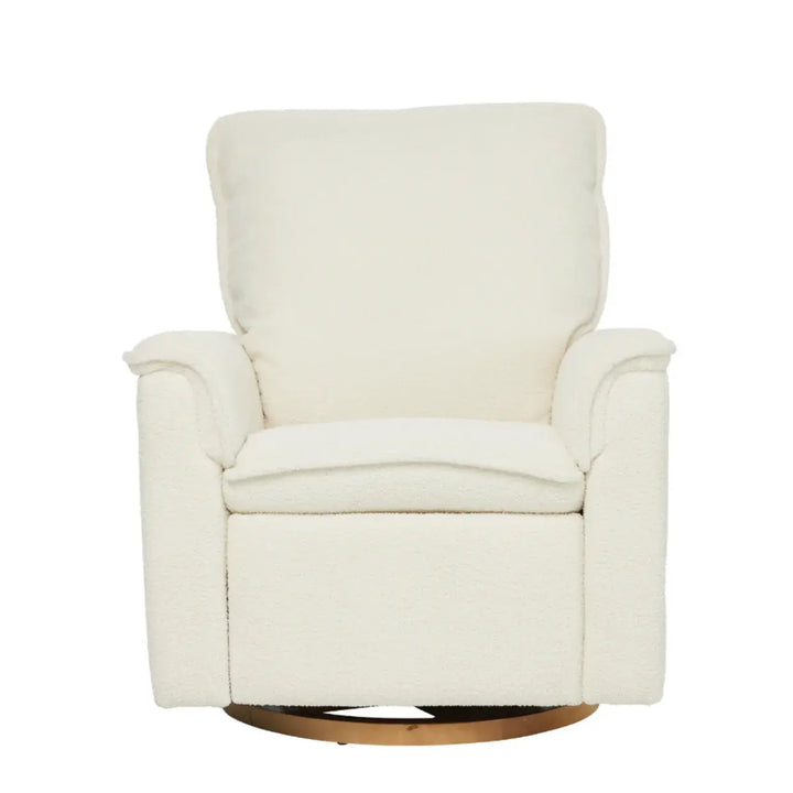 Il Tutto Louie Electric Recliner Glider Nursery Chair in Coconut Teddy