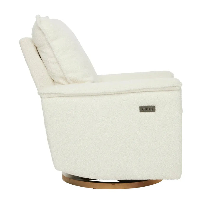 Il Tutto Louie Electric Recliner Glider Nursery Chair in Coconut Teddy
