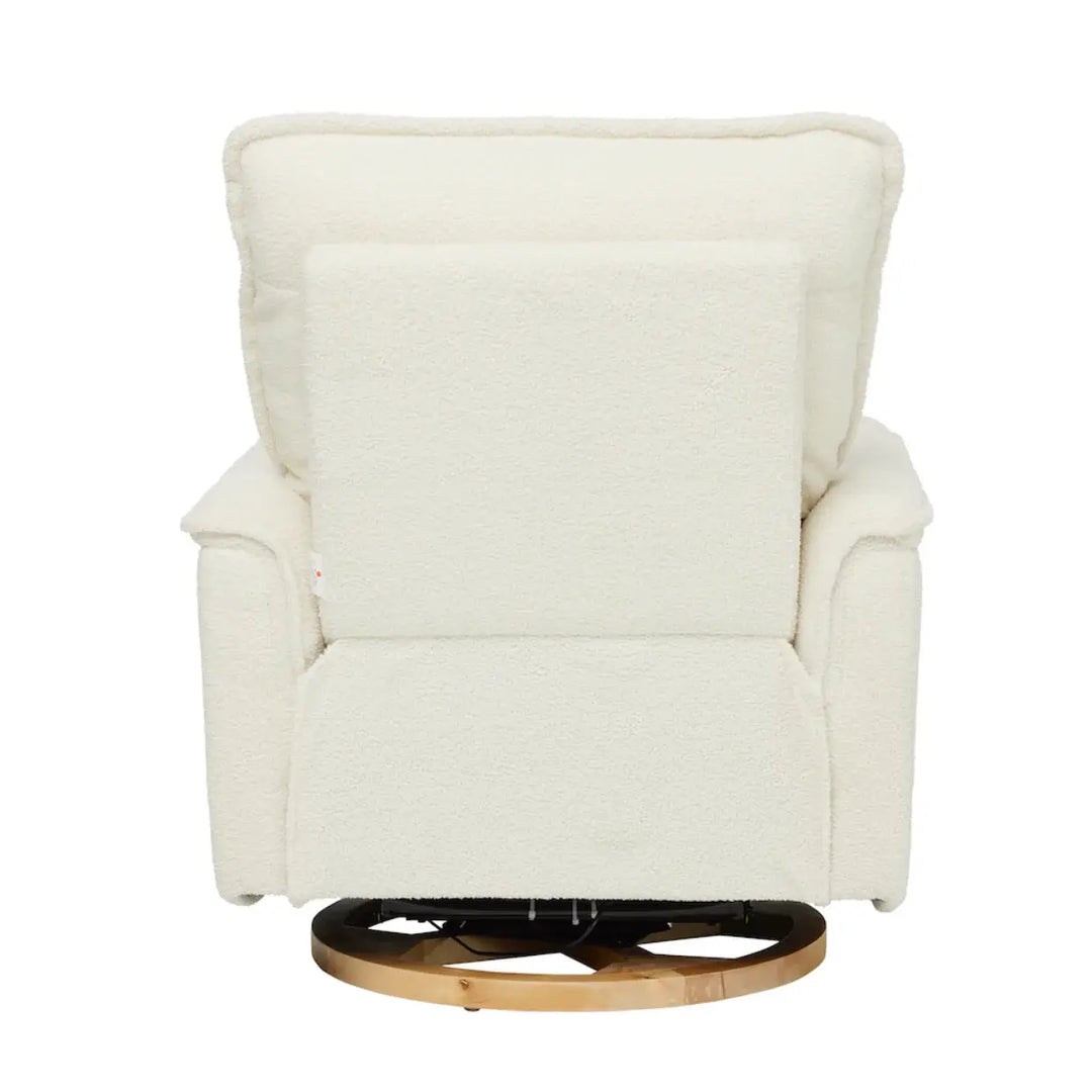Il Tutto Louie Electric Recliner Glider Nursery Chair in Coconut Teddy