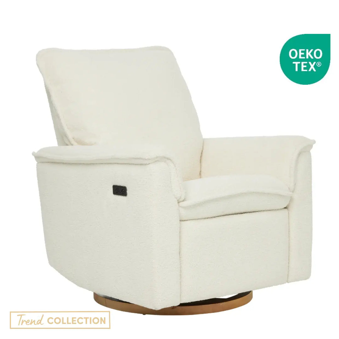 Il Tutto Louie Electric Recliner Glider Nursery Chair in Coconut Teddy