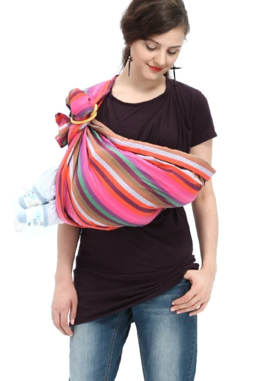 Mamaway Baby Ring Sling Rainbow Crayon