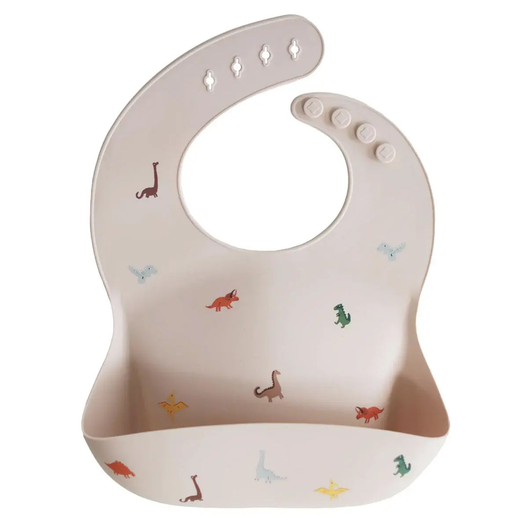 Mushie Silicone Bib DINOSAURS