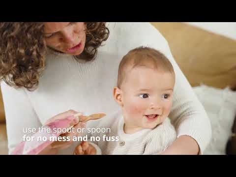 Cherub Baby ON THE GO REUSABLE FOOD POUCHES (150ML) - ANIMAL SET 10PK