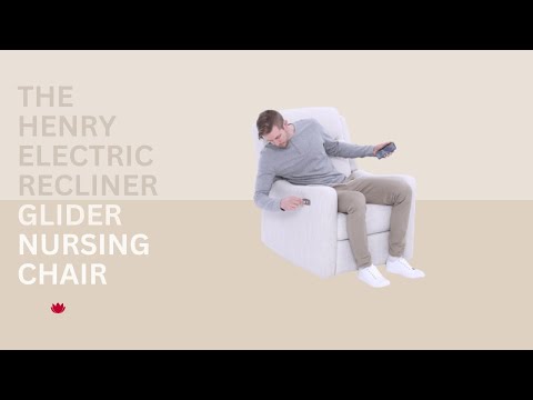 Il Tutto Henry Electric Recliner Glider Chair with USB in Latté