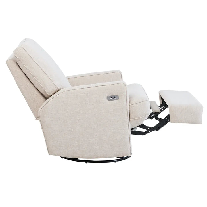 Il Tutto Quinn Electric Recliner Glider Nursery Chair - Egg Shell